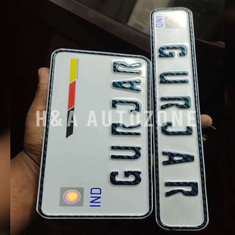 Embossed Number Plates For Bikes