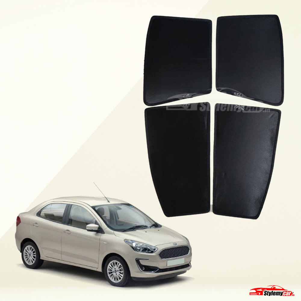 Ford Aspire Z Black Half Cut Sunshades