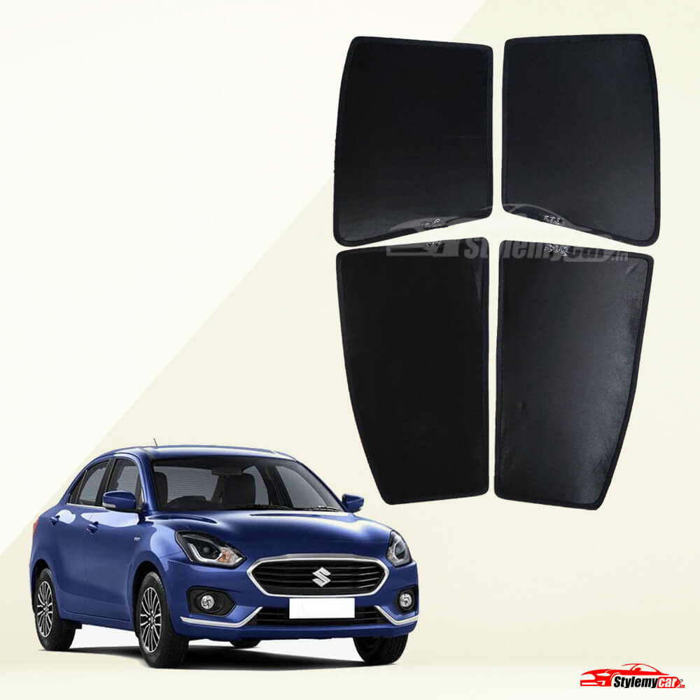 Maruti Dzire 2017-2021 Z Black Half Cut Sunshades