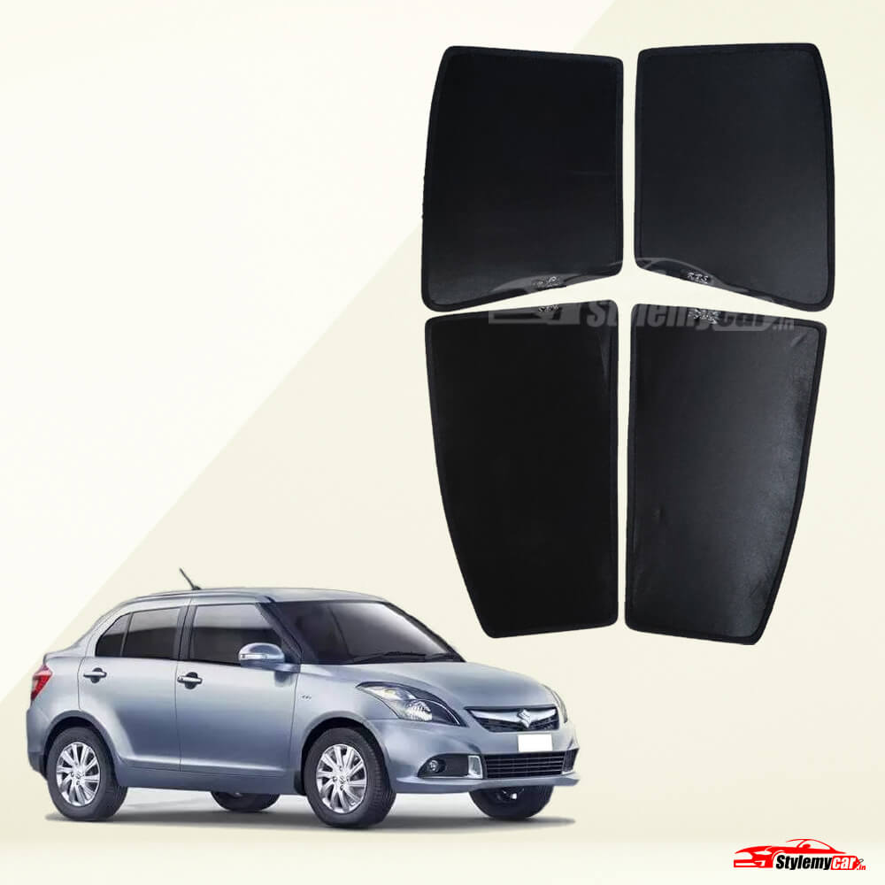 Maruti Dzire 2012-2017 Z Black Half Cut Sunshades