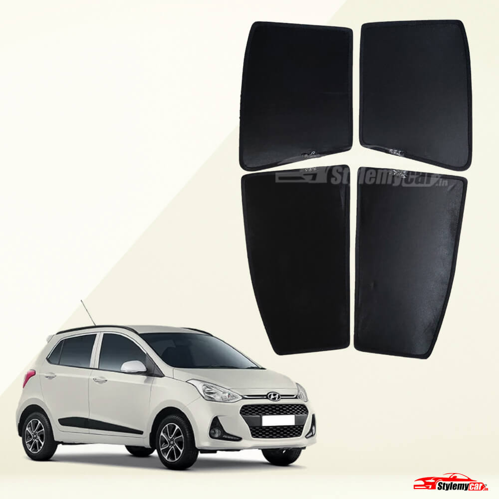 Hyundai Grand i10 Z Black Half Cut Sunshades