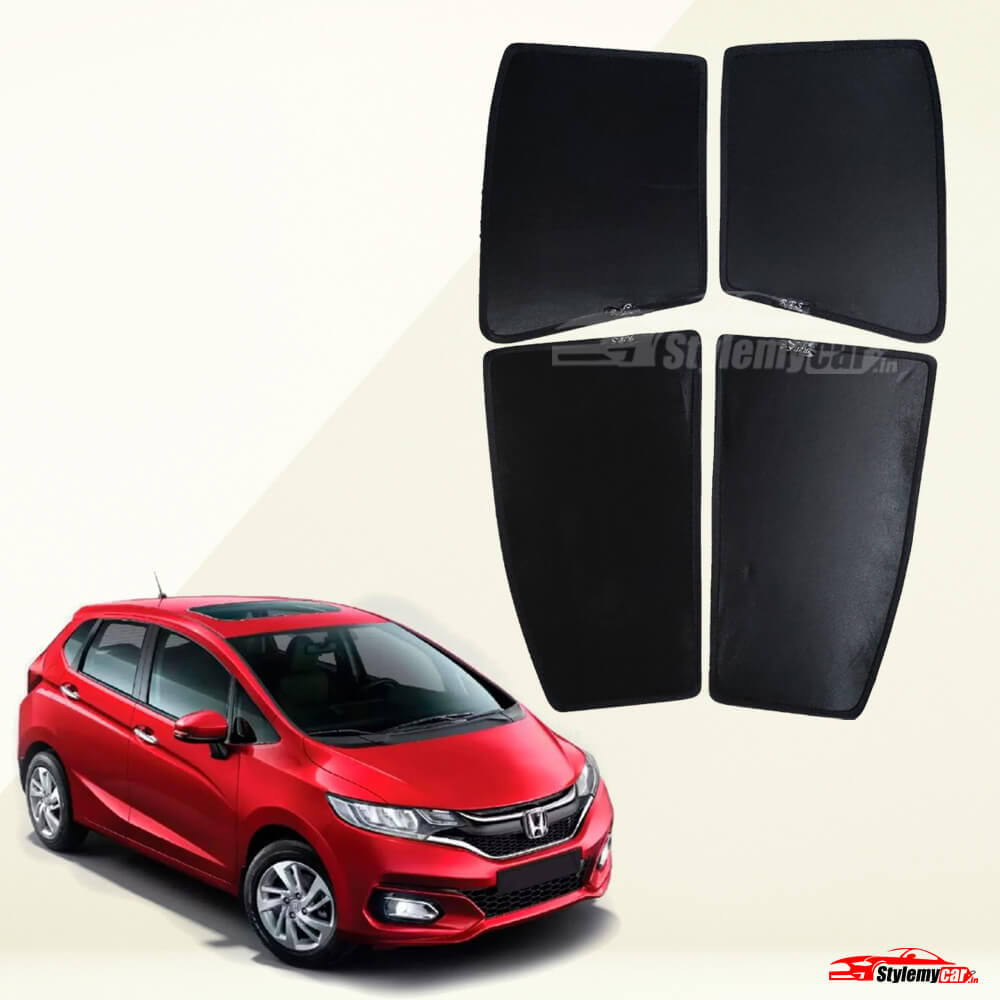 Honda Jazz Z Black Half Cut Sunshades