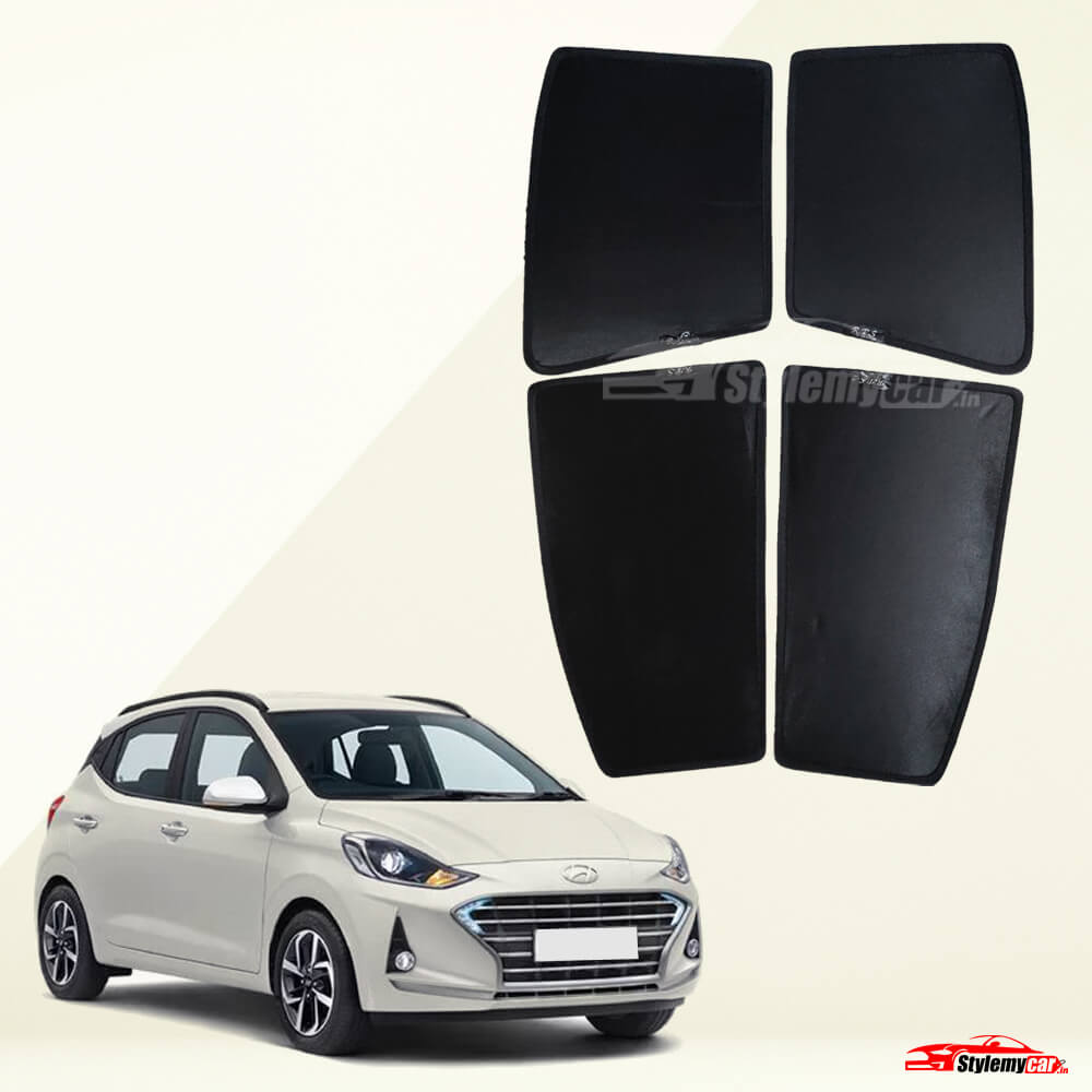 Hyundai i10 Nios Z Black Half Cut Sunshades