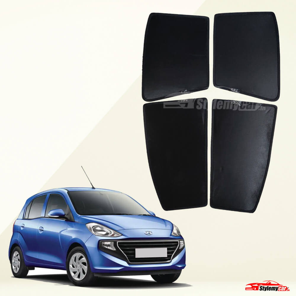 Hyundai Santro 2019-2021 Z Black Half Cut Sunshades