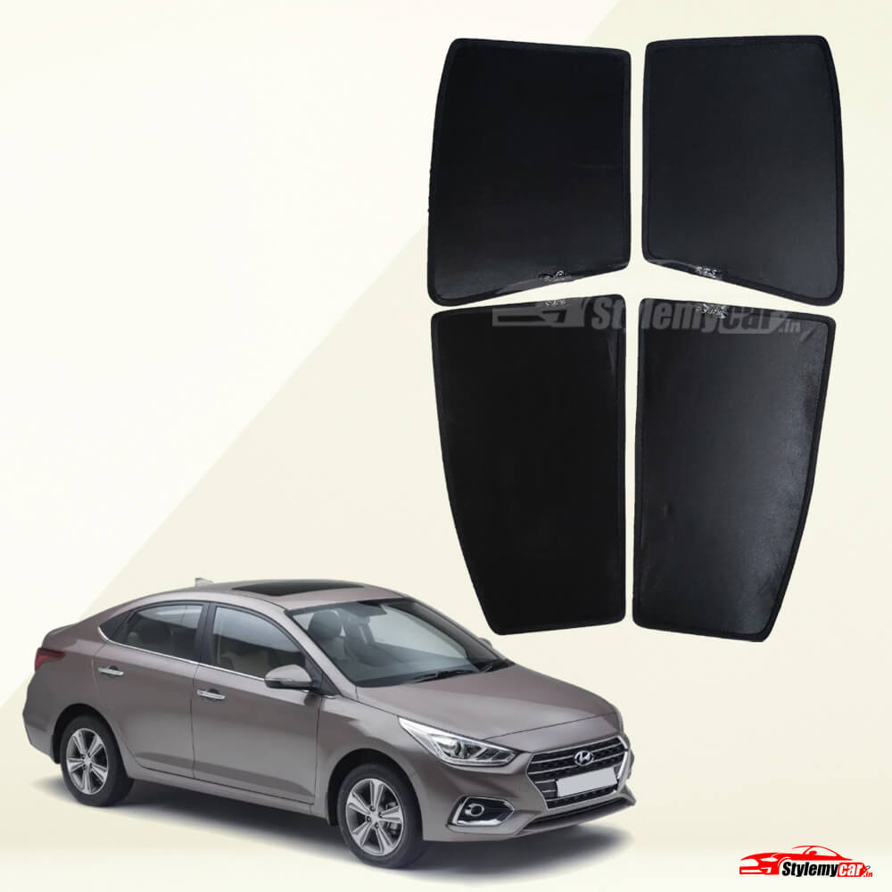 Hyundai Verna 2017-2020 Z Black Half Cut Sunshades