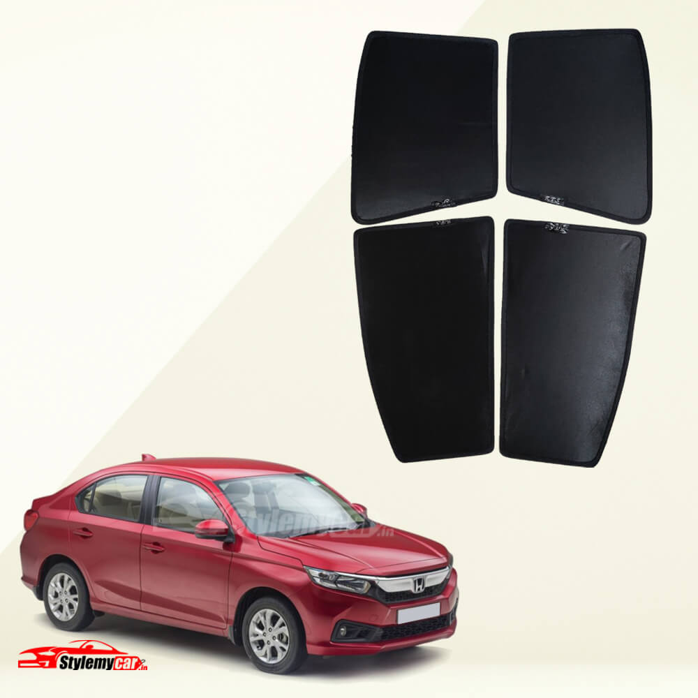 Honda Amaze 2018-2021 Z Black Half Cut Sunshades