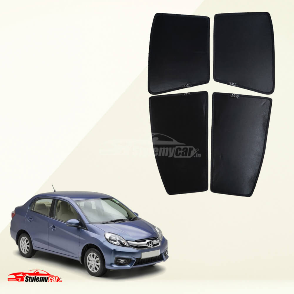 Honda Amaze 2012-2017 Z Black Half Cut Sunshades