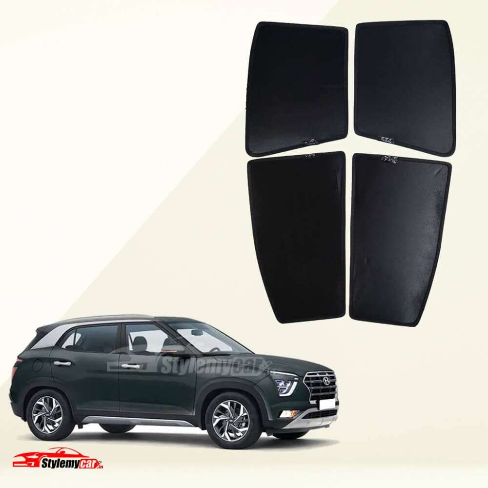 Hyundai Creta 2021 Z Black Half Cut Sunshades