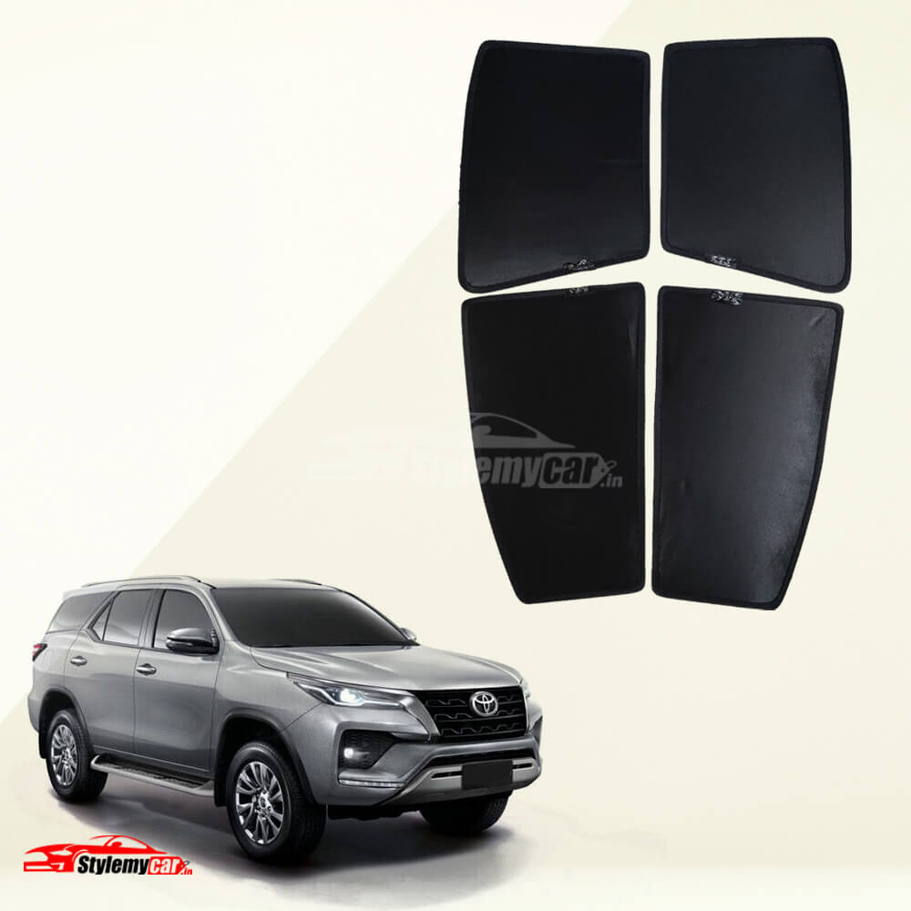 Toyota Fortuner 2017-2021 Z Black Half Cut Sunshades