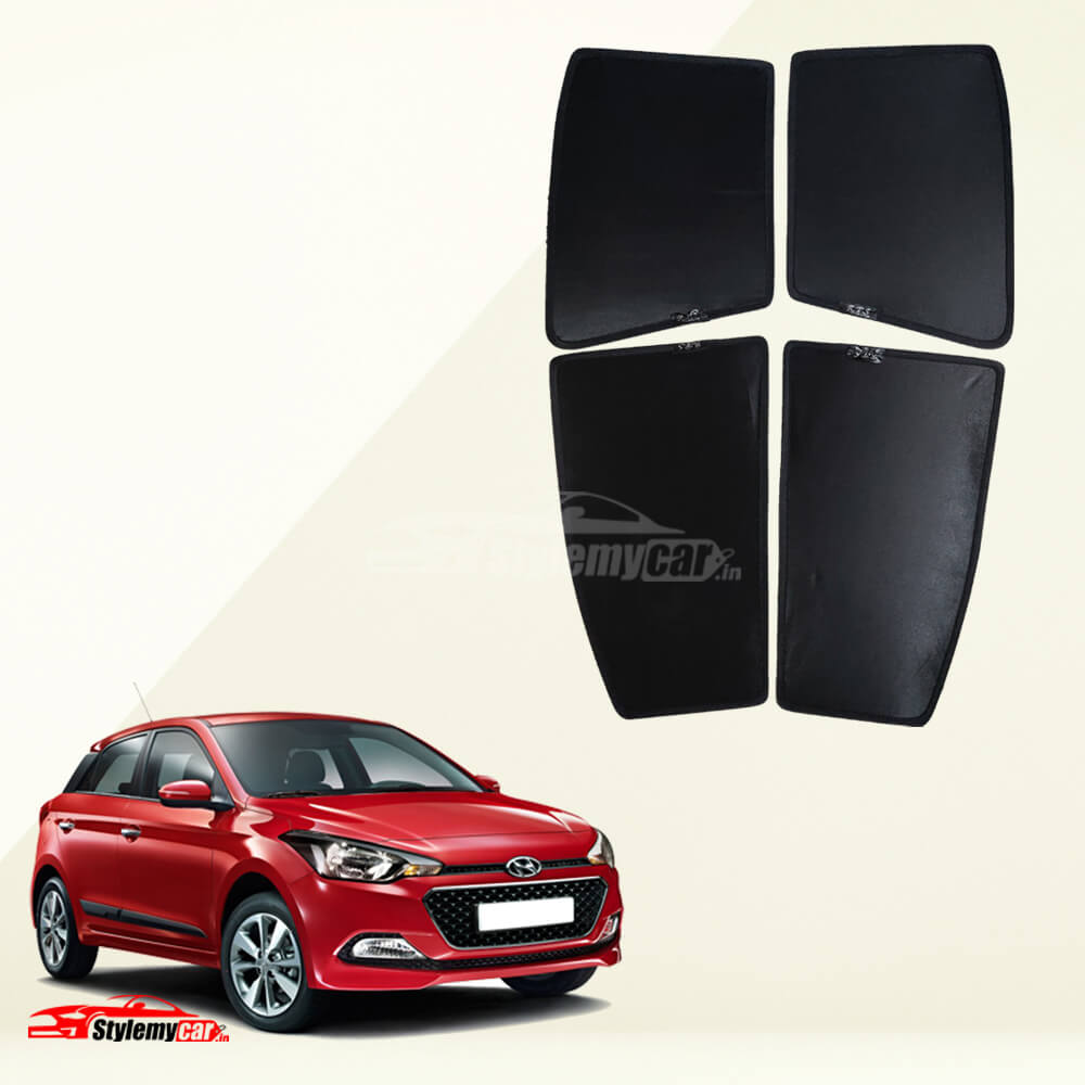 Hyundai Elite i20 Z Black Half Cut Sunshades