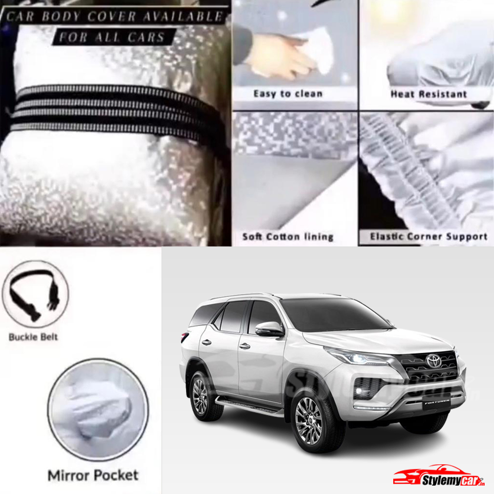 Toyota Fortuner 2023 Waterproof Body Cover with UV Rays Projection