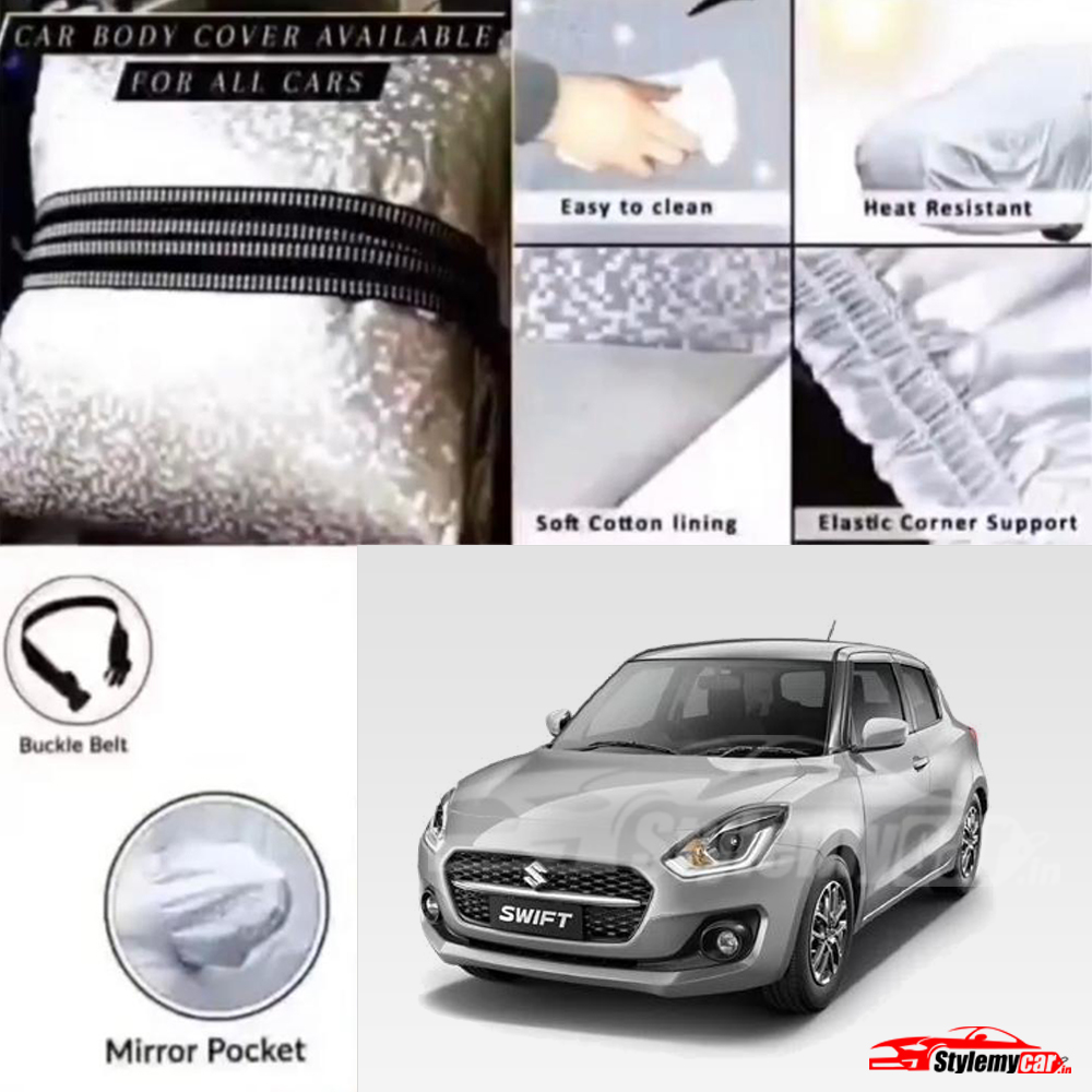 Maruti Swift 2018-2023 Waterproof Body Cover with UV Rays Projection