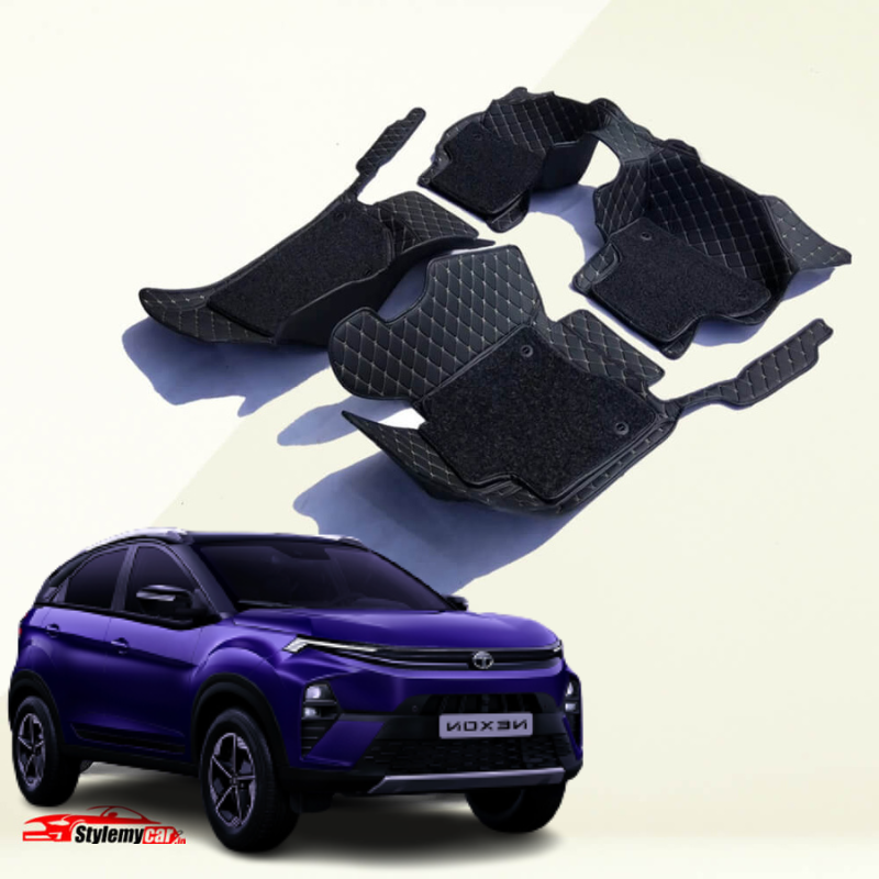 Tata Nexon 2023 Model Luxury Series 7D Floor Mats