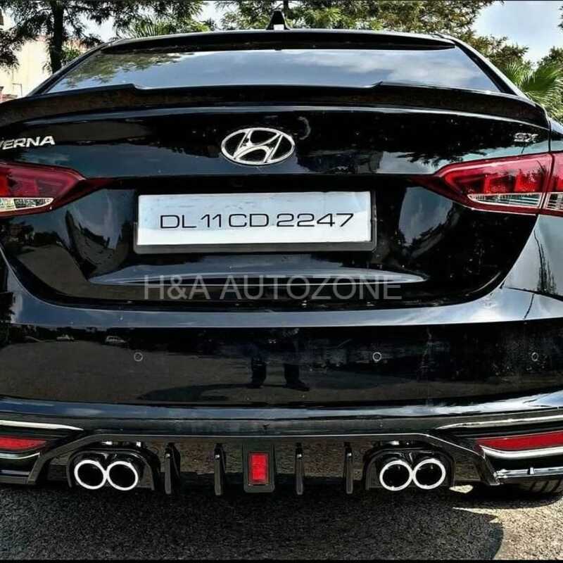 Hyundai Verna For 2020 to 2022 Model F1 Style Diffuser With LED