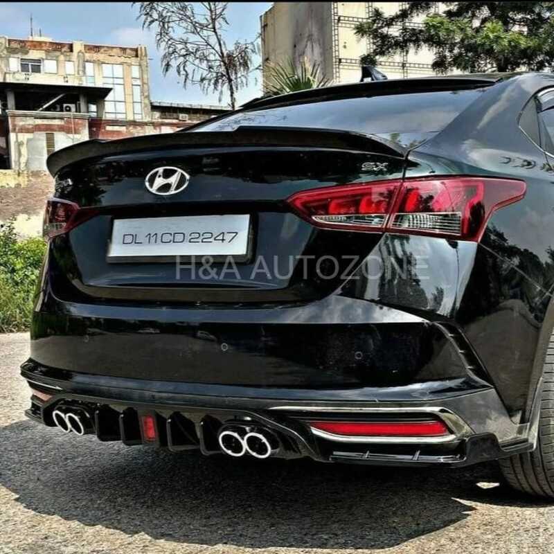 Hyundai Verna For 2020 to 2022 Model F1 Style Diffuser With LED