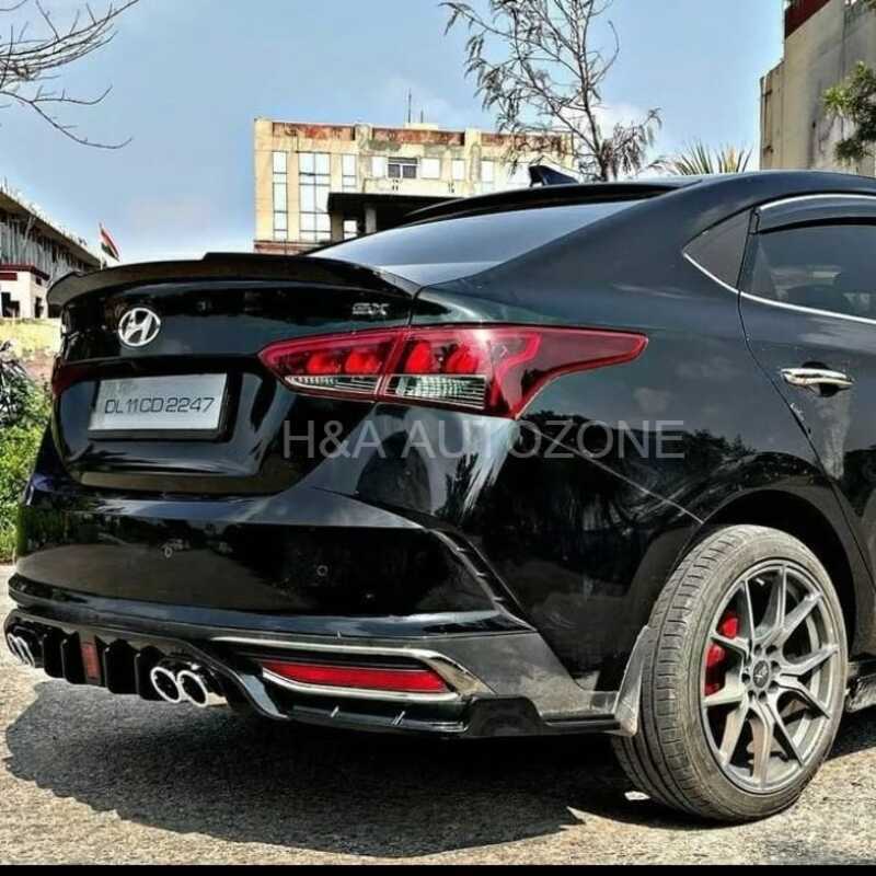 Hyundai Verna For 2020 to 2022 Model F1 Style Diffuser With LED