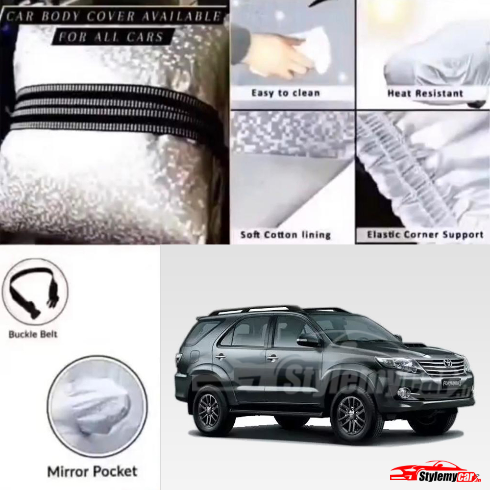 Toyota Fortuner 2010-2015 Waterproof Body Cover with UV Rays Projection