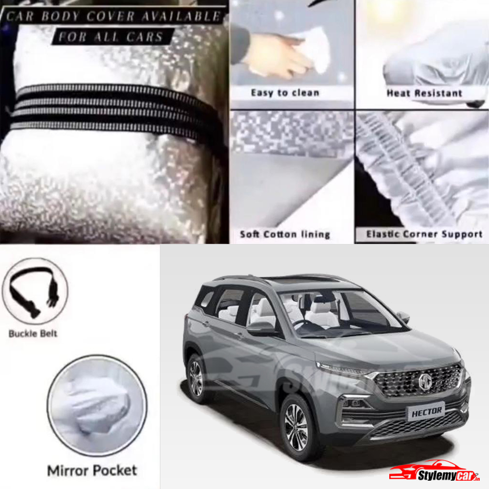 MG Hector Waterproof Body Cover with UV Rays Projection