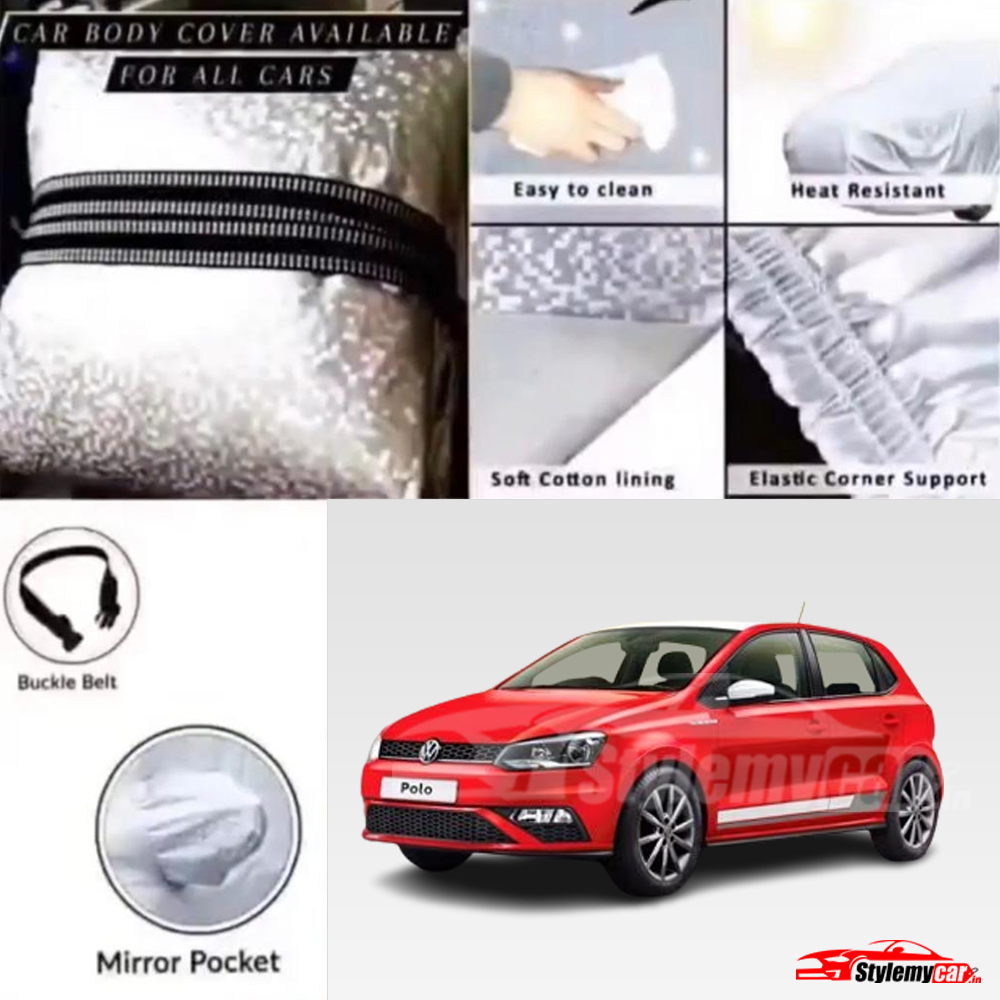 Volkswagen Polo Waterproof Body Cover with UV Rays Projection