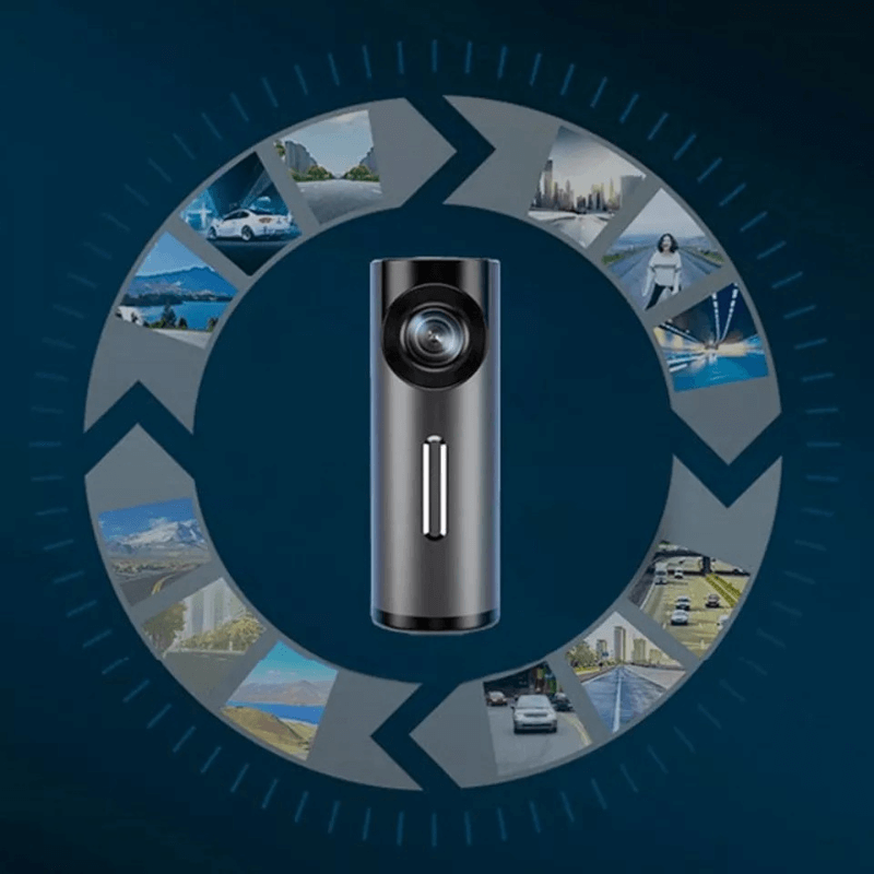 360 Degree Car Camera Driving Recorder 24H Video Dash Cam Car Accessory