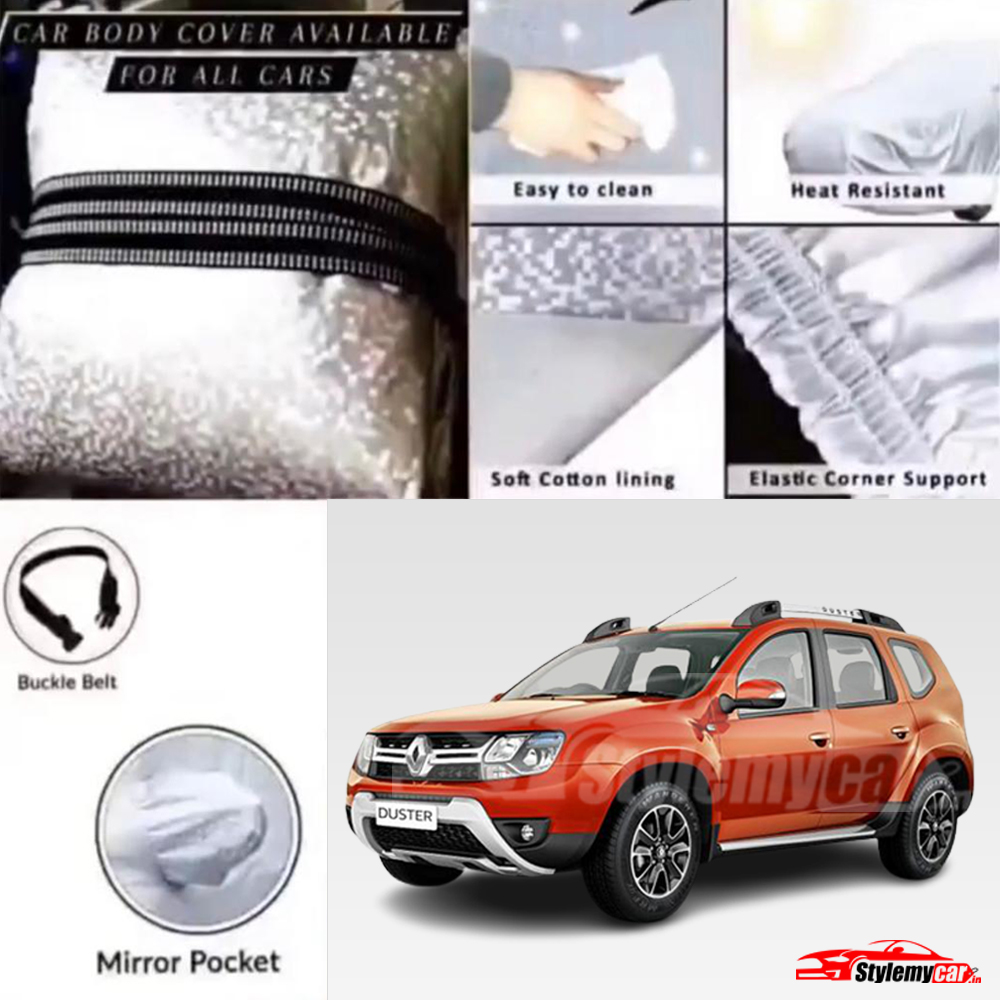 Renault Duster Waterproof Body Cover with UV Rays Projection