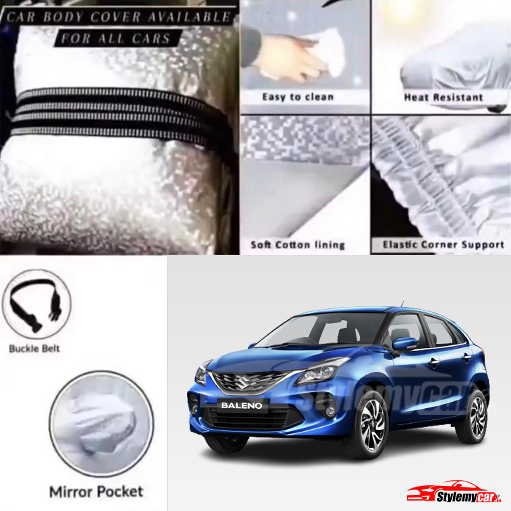 Maruti Baleno Waterproof Body Cover with UV Rays Projection