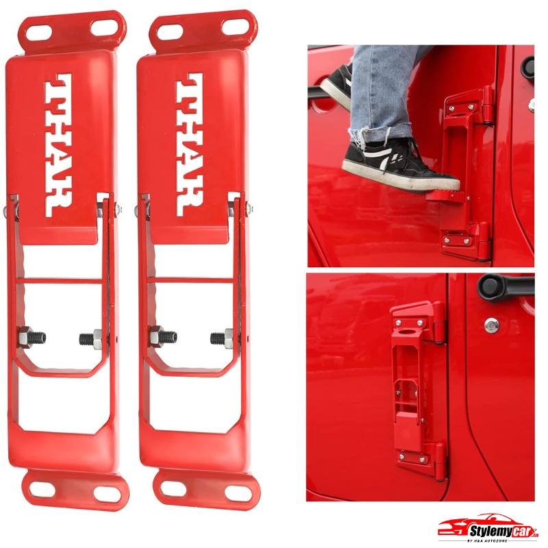 Mahindra Thar Door Hinge Step with Folding Foot Pedal