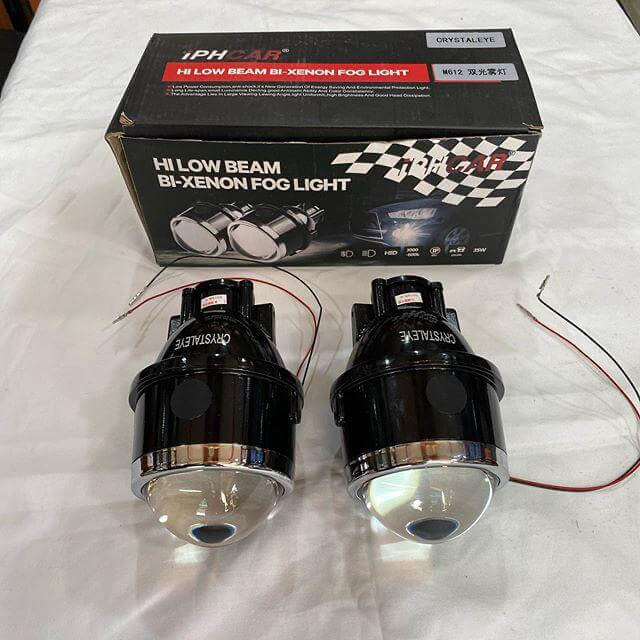 iPH Fog Projector Lights with 55W Crystal Eye HID Kit Combo Non Canbus