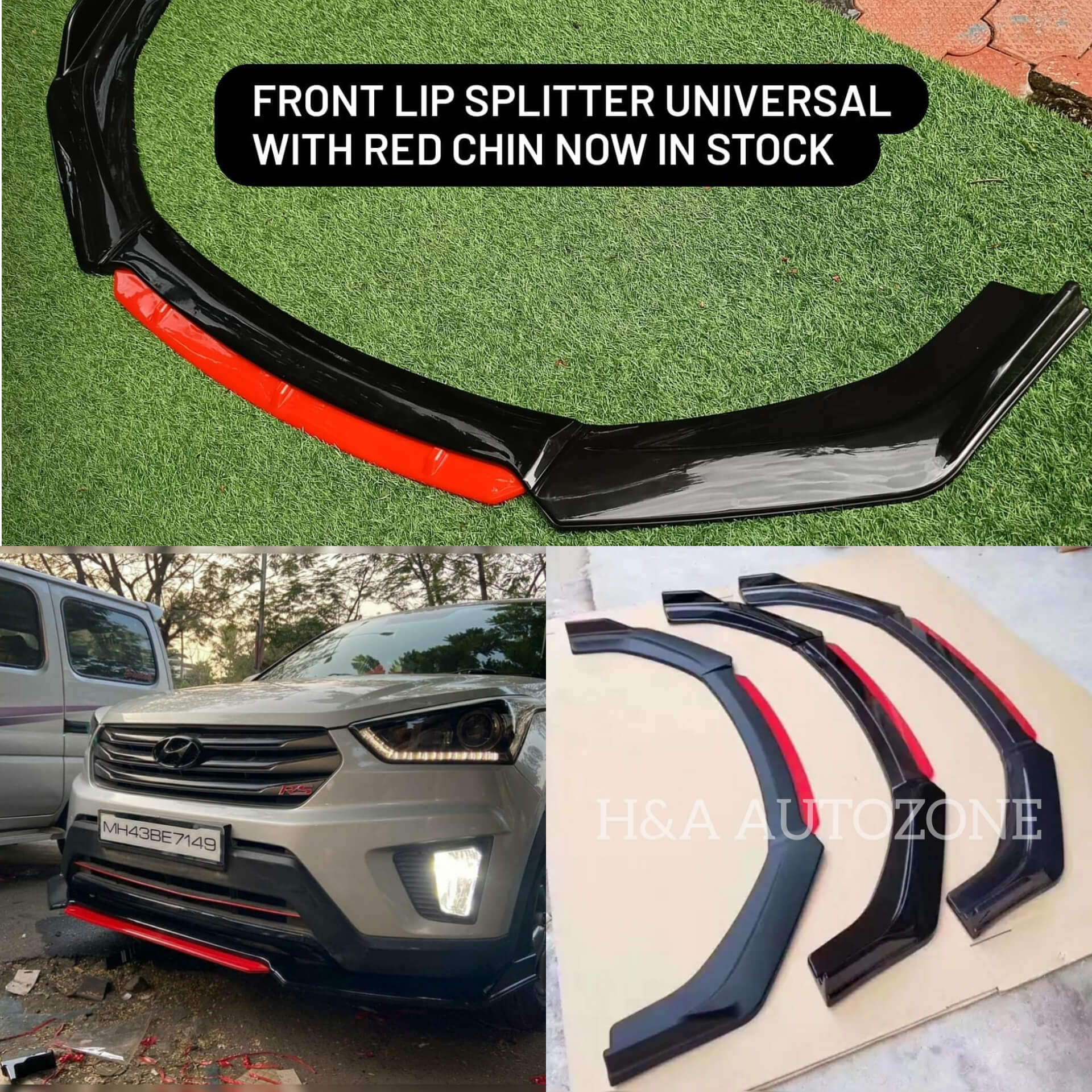 Red Lip Splitters Universal Fitment