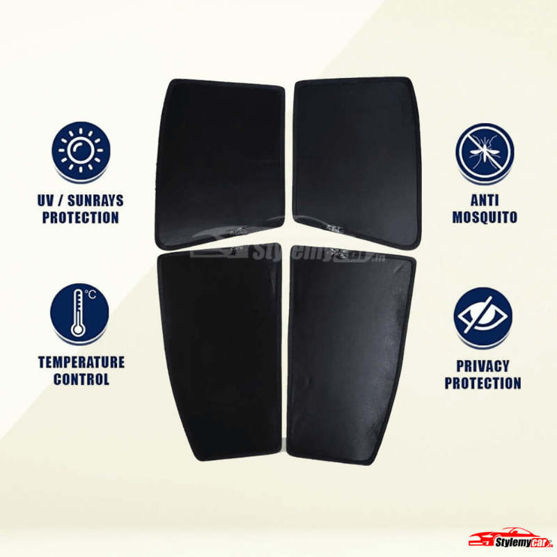 Dzire 2025 Model Z Black Half Cut Sunshades