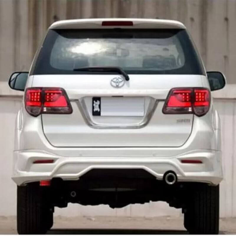 Toyota Fortuner 2012-15 Land Cruiser Design LED Taillights, RED GLASS