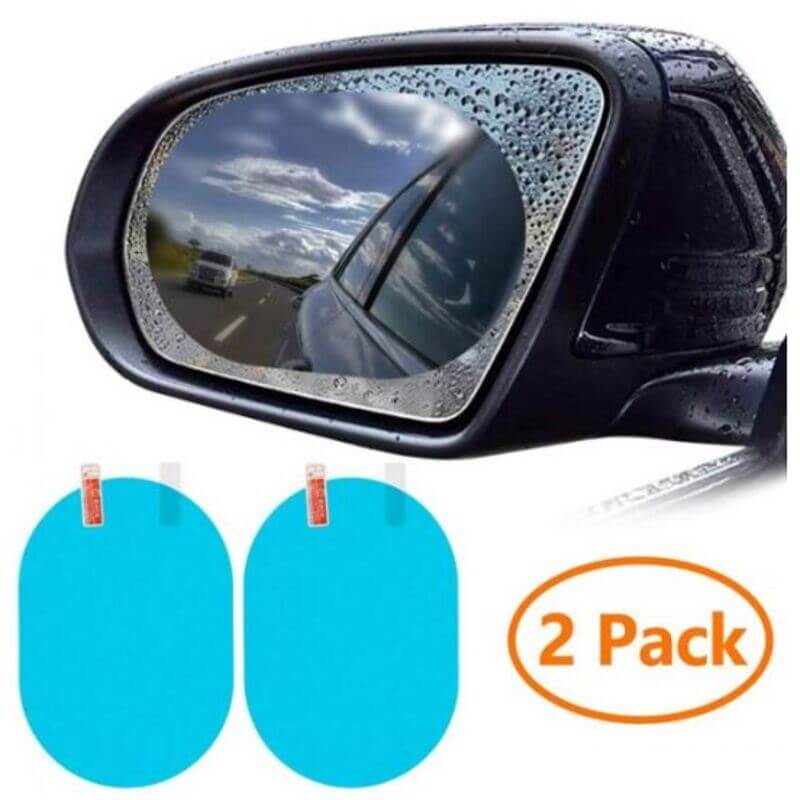 2PCS Car Rearview Anti Fog Film Anti Glare Rain-Proof