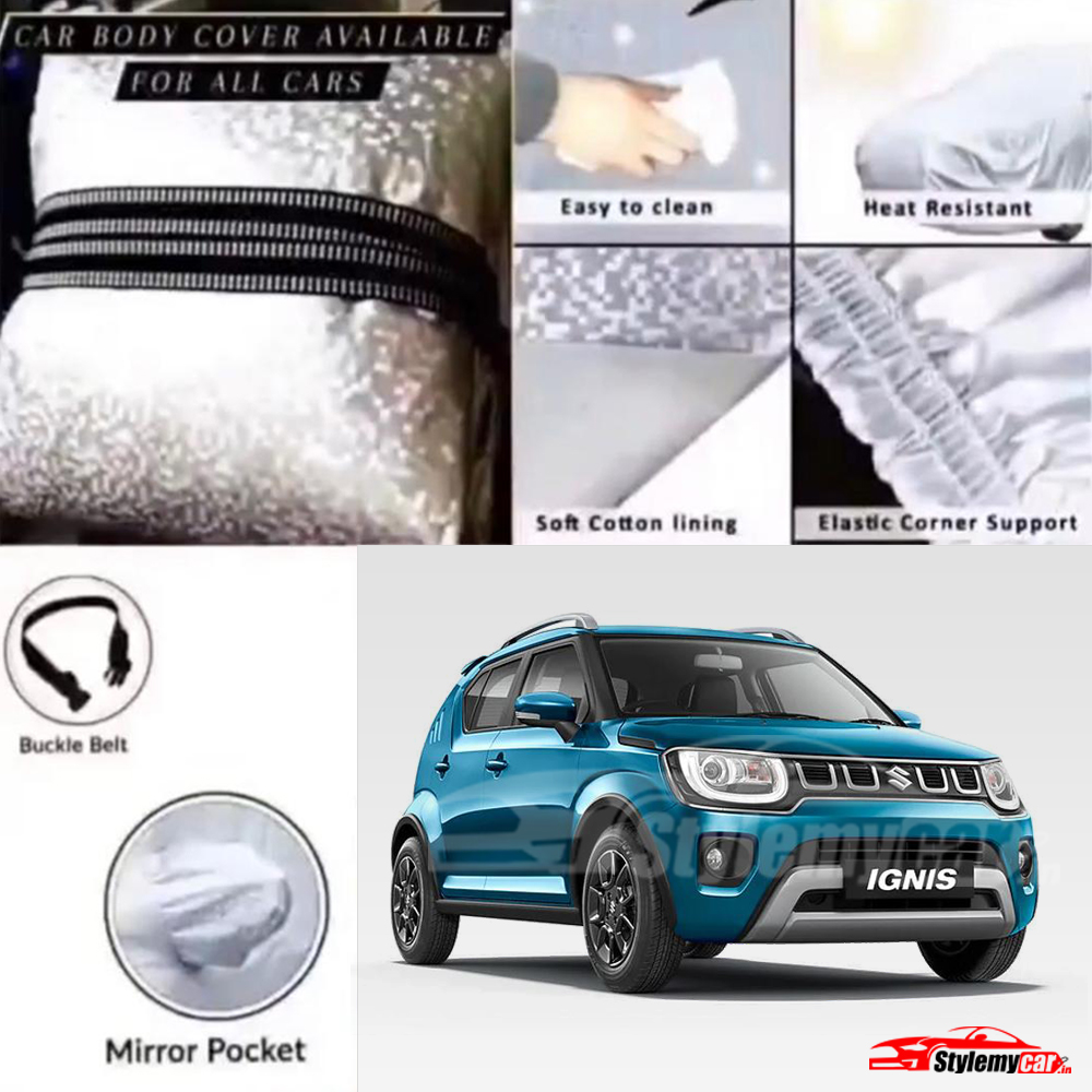 Maruti Ignis Waterproof Body Cover with UV Rays Projection