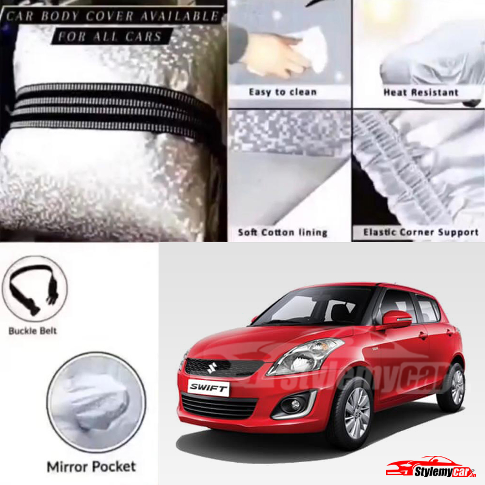 Maruti Swift 2011-2014 Waterproof Body Cover with UV Rays Projection