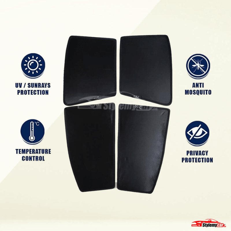 Volkswagen Virtus Z Black Half Cut Sunshades