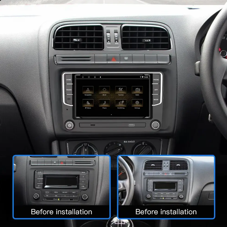 Volkswagen/Skoda 7 Inch Android Car Stereo Wireless CarPlay, Android Auto