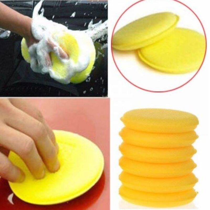 Car Waxing Polish Foam Sponge Wax Applicator Set of 6