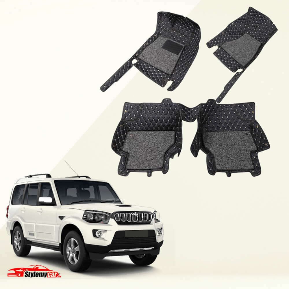 Mahindra Scorpio Premium 7D Floor Mats