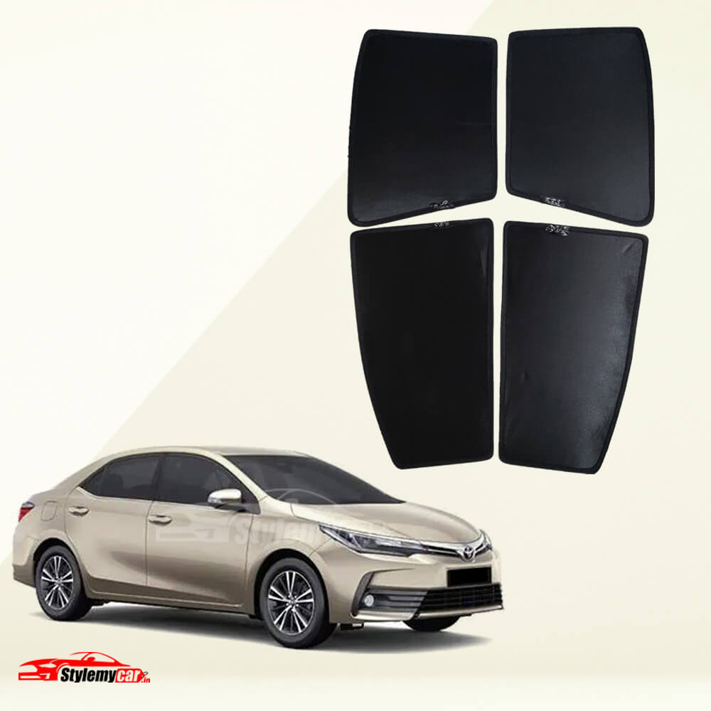 Toyota Corolla Altis Z Black Half Cut Sunshades