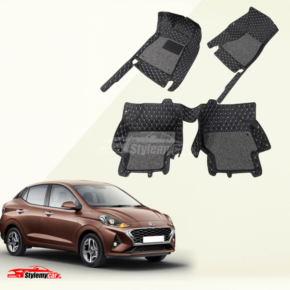 Hyundai Aura Premium 7D Floor Mats