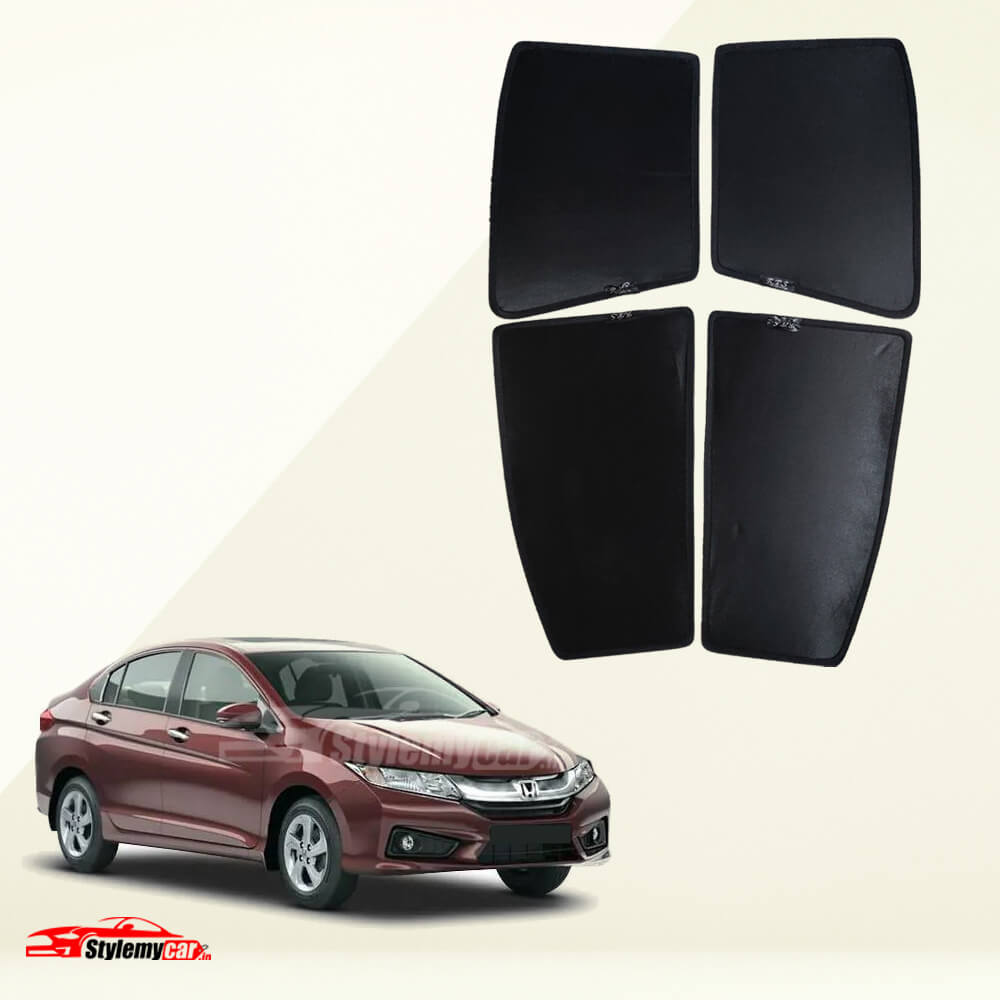 Honda City iDtec 2014-2020 Z Black Half Cut Sunshades