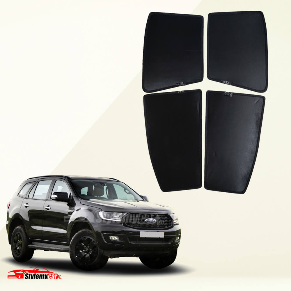 Ford Endeavour Z Black Half Cut Sunshades