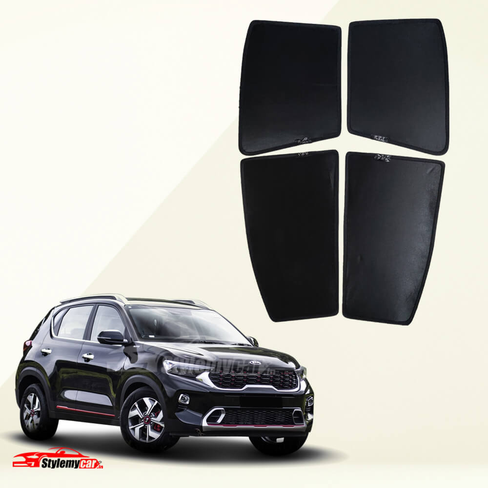 Kia Sonet Z Black Half Cut Sunshades