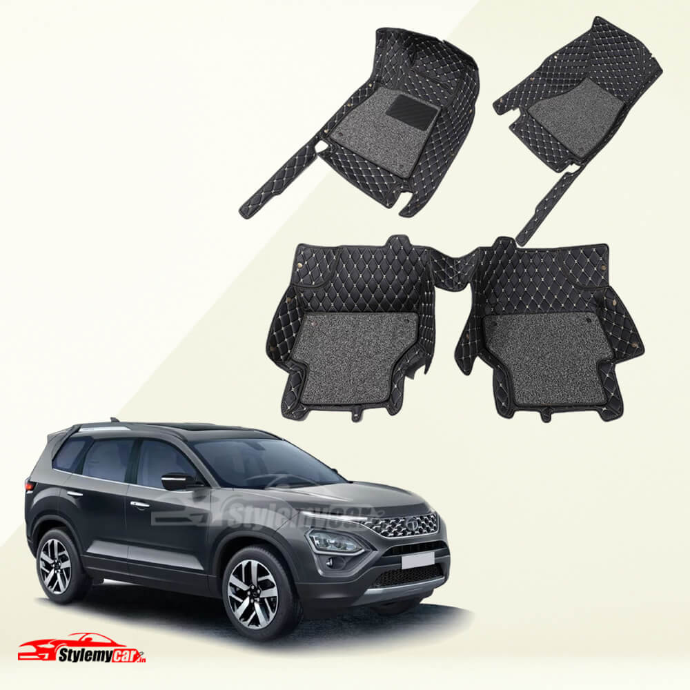 Tata Safari 2021 Premium 7D Floor Mats