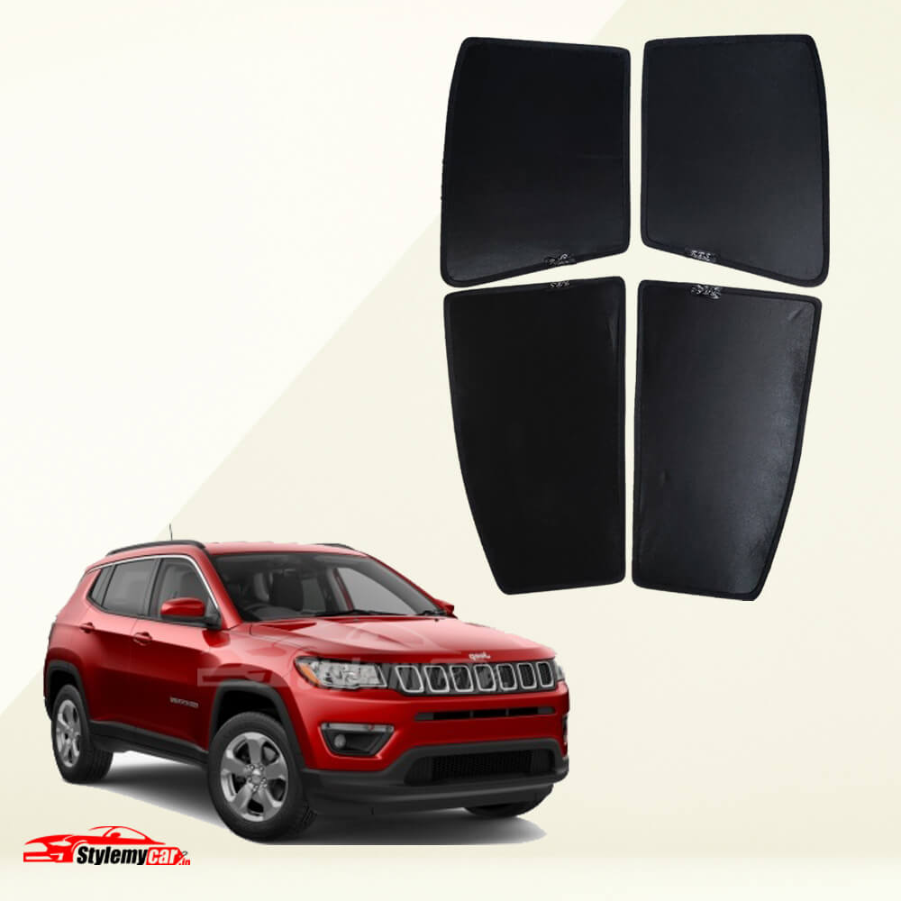 Jeep Compass Z Black Half Cut Sunshades