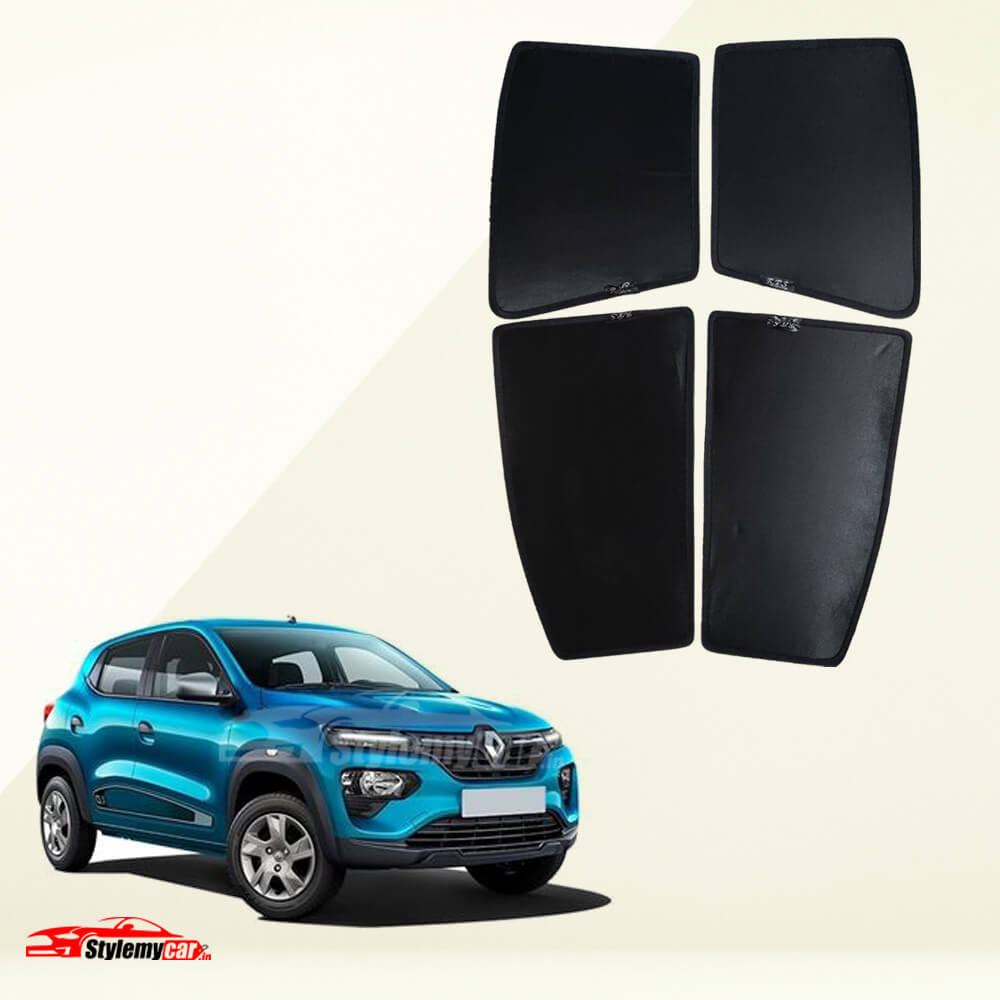 Renault Kwid Z Black Half Cut Sunshades