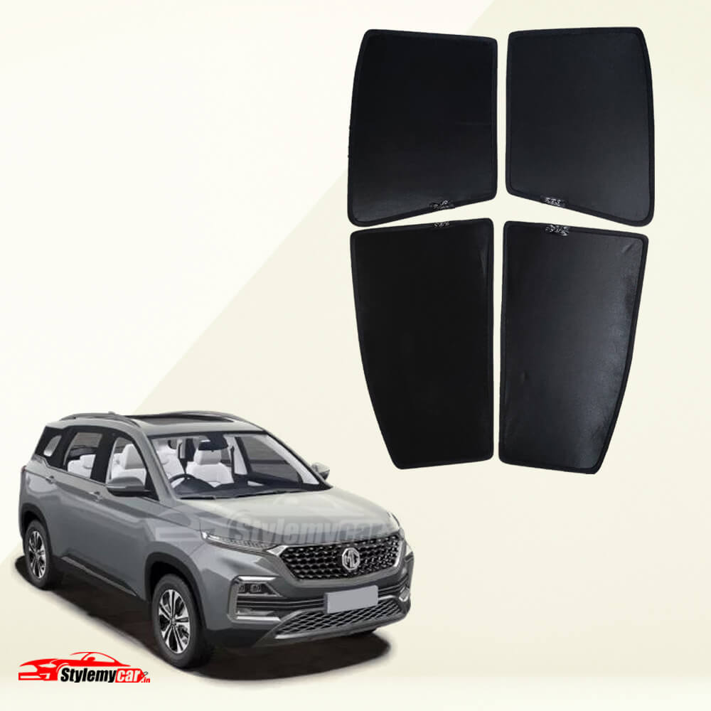 MG Hector Z Black Half Cut Sunshades