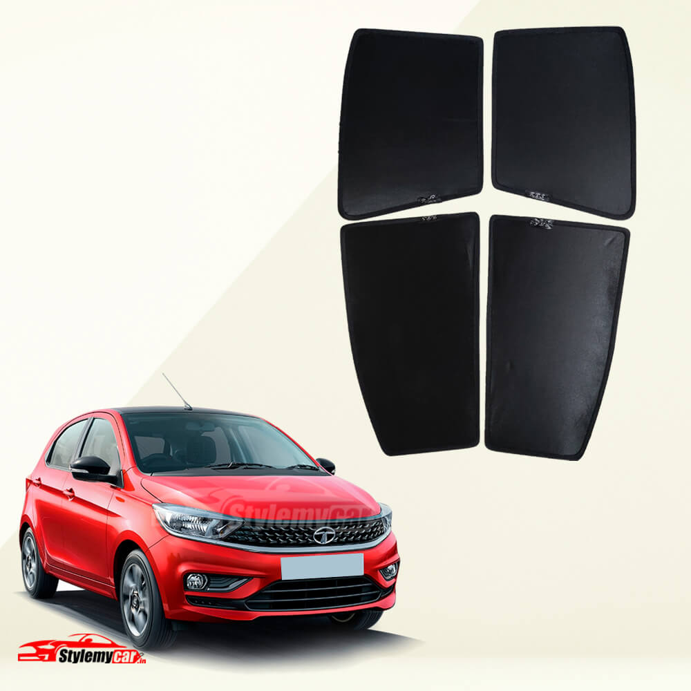 Tata Tiago Z Black Half Cut Sunshades