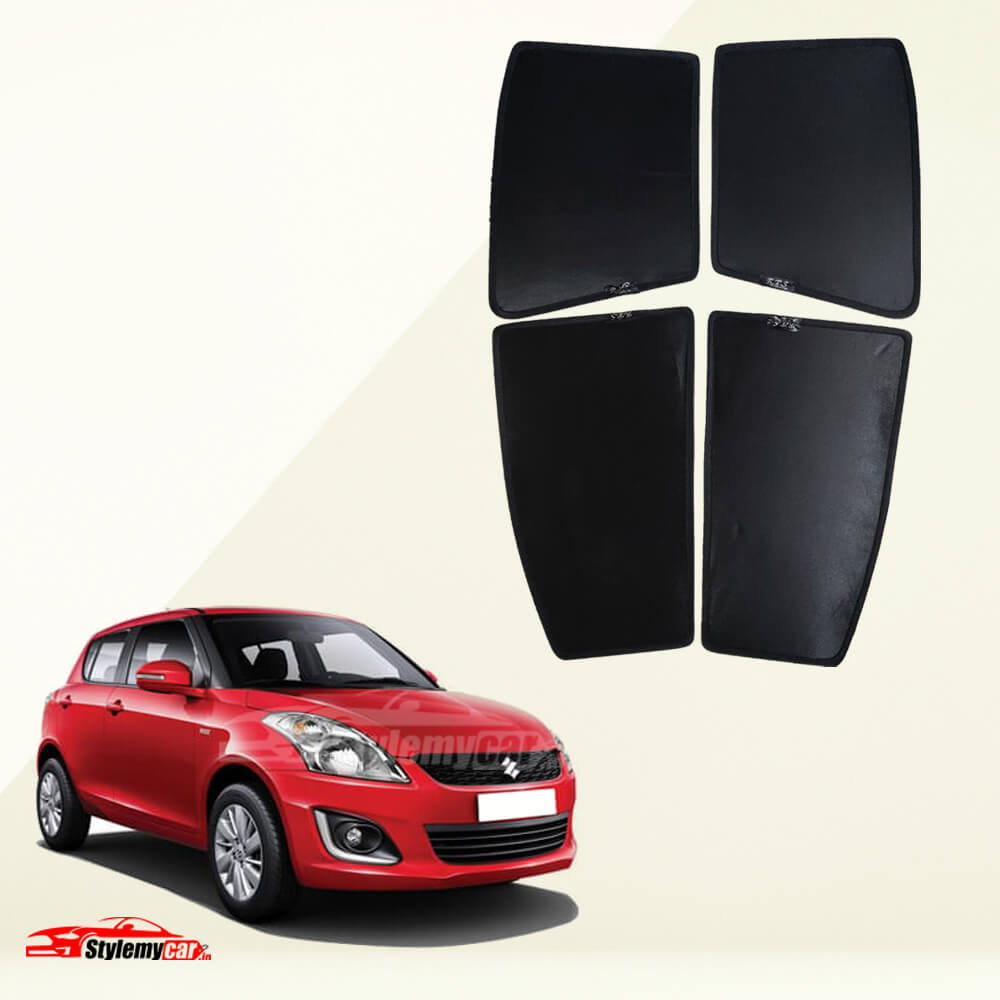 Maruti Swift 2011-2017 Z Black Half Cut Sunshades