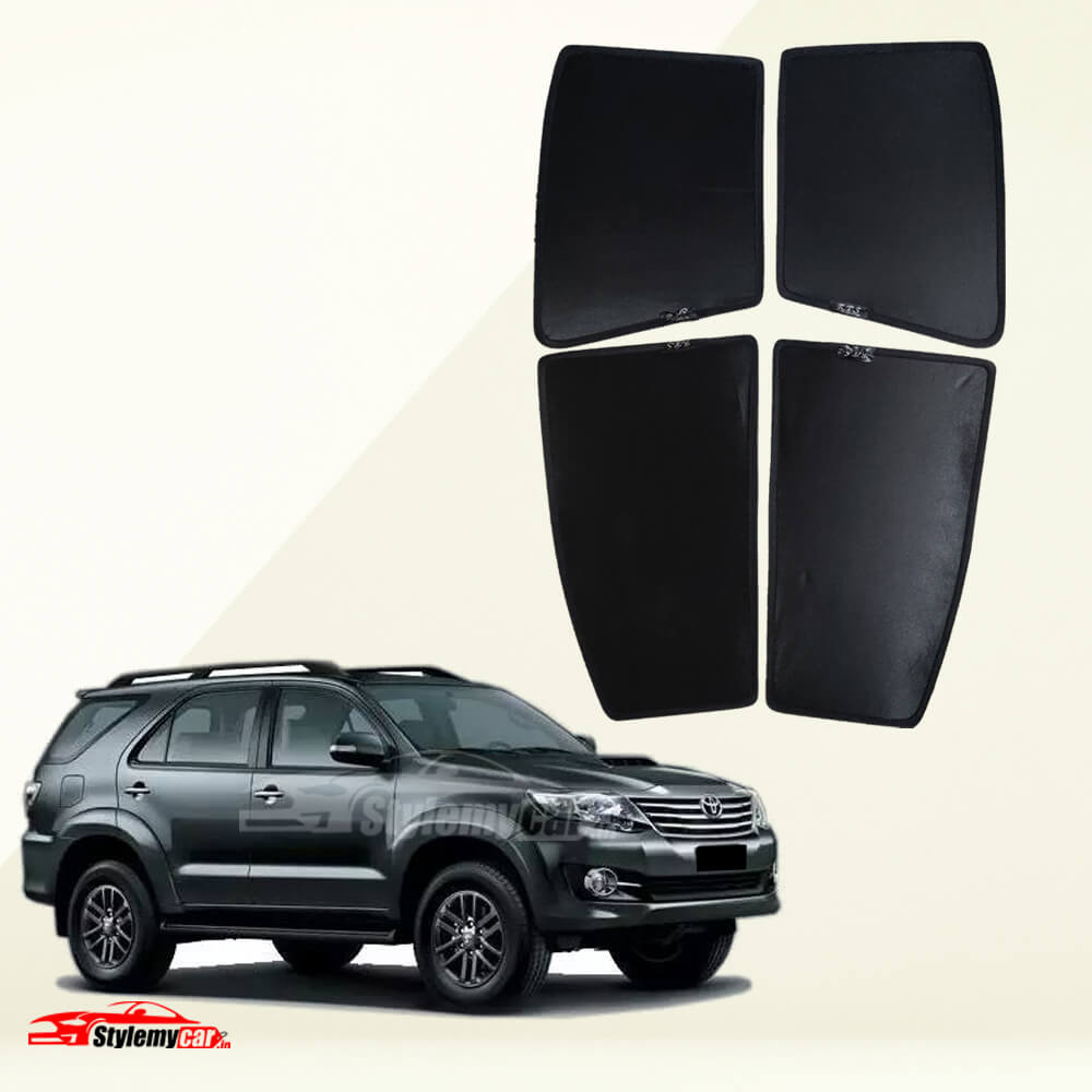 Toyota Fortuner 2010-2015 Z Black Half Cut Sunshades